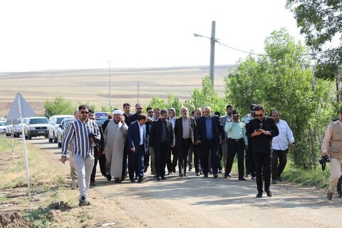 تصاویر/ حضور وزیر کشور در مناطق سیل زده شهرستان گرمی