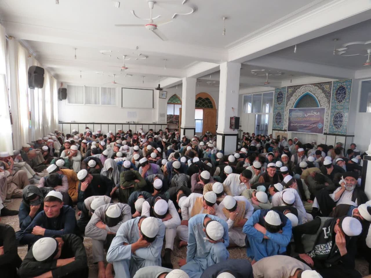 برگزاری آئین عزاداری  شهادت امام جواد (ع) در مرکز فقهی ائمه اطهار کابل