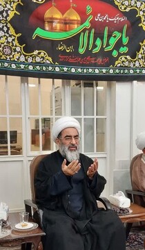 مراسم عزاداری شهادت امام جواد (ع) در دفتر آیت‌الله فاضل لنکرانی برگزار شد