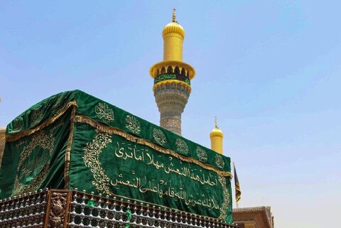 تشییع نمادین تابوت امام محمد تقی (ع) در عتبه کاظمیه