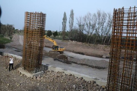 تصاویر/ آغاز عملیات اجرایی پل بسیج اردبیل با حضور وزیر کشور