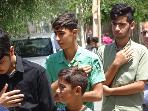 تصاویر/ سوگواری خیابانی مردم چهاربرج در عزای امام جواد علیه السلام
