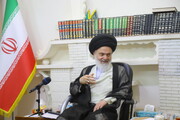 دیدار آیت الله حسینی بوشهری با مراجع عظام تقلید + عکس