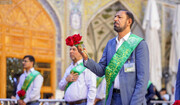 تصاویر/ حرم امام علی (ع) میں جشن عقد امام علیؑ و حضرت زہراؑ کا اہتمام