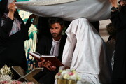 تصاویر/ جشن ازدواج «پیوند آسمانی» در اصفهان