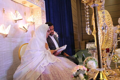 تصاویر| برگزاری مراسم ازدواج سه روزج جوان در قالب ازدواج آسان