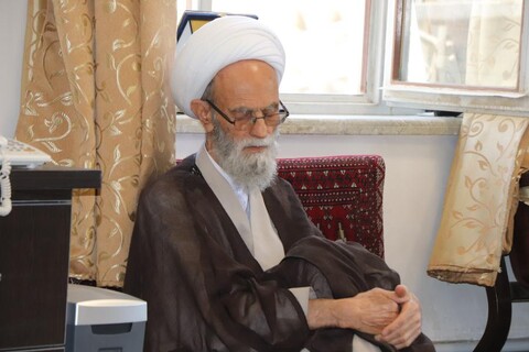 تصاویر/ دیدار رئیس دادگستری شهرستان بناب با آیت الله بنابی