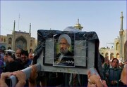 فیلم | تصاویری از تشییع پیکر مرحوم حجت‌الاسلام والمسلمین محمدرضا آشتیانی