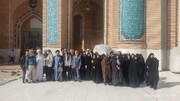 حضور برگزیدگان ششمین دوره مسابقات کتابخوانی سردار دلها در اماکن زیارتی نجف