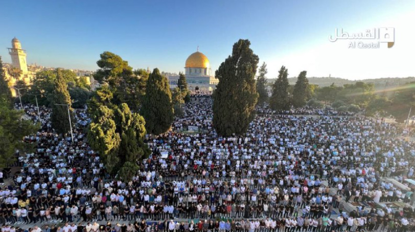 اقامه نماز عید قربان در مسجد الاقصی