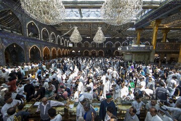 تصاویر/ مراسم زیارت عرفه در حرم حضرت ابوالفضل العباس (علیه السلام)