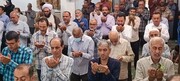فیلم| اقامه نماز عید قربان در آبپخش