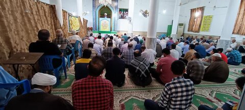تصاویر/ نماز عید قربان در آبپخش از قاب دوربین
