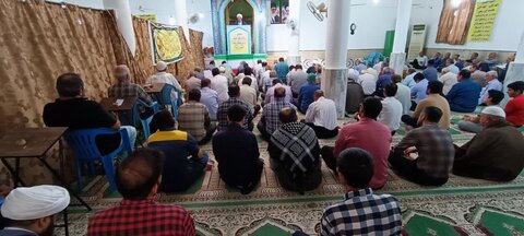 تصاویر/ نماز عید قربان در آبپخش از قاب دوربین