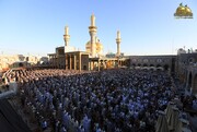 تصاویر/ کاظمین میں نماز عید الاضحی کی ادائگی کا حسین منظر