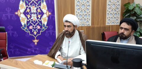 تصاویر / دیدار مدیر ومعاونین مرکز مدیریت حوزه علمیه قزوین با مدیر کل دادگستری استان