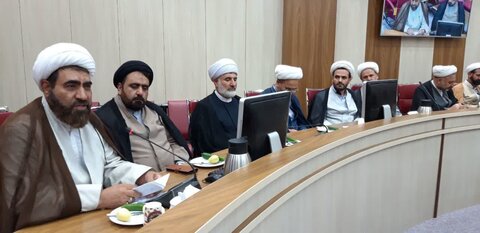 تصاویر / دیدار مدیر ومعاونین مرکز مدیریت حوزه علمیه قزوین با مدیر کل دادگستری استان