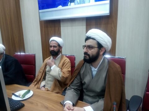 تصاویر / دیدار مدیر ومعاونین مرکز مدیریت حوزه علمیه قزوین با مدیر کل دادگستری استان