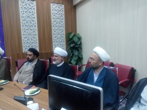 تصاویر / دیدار مدیر ومعاونین مرکز مدیریت حوزه علمیه قزوین با مدیر کل دادگستری استان