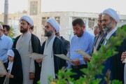 تصاویر/ تجمع بوشهری‌ها در محکومیت هتک حرمت به ساحت مقدس قرآن در سوئد