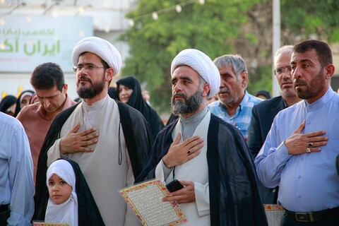 تجمع بوشهری‌ها در محکومیت هتک حرمت به ساحت مقدس قرآن در سوئد