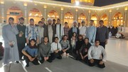 تصاویر/ حضور طلاب سلماس در حرم امام علی (ع)