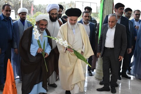 سفر یک روزه آیت الله حسینی بوشهری به آبپخش
