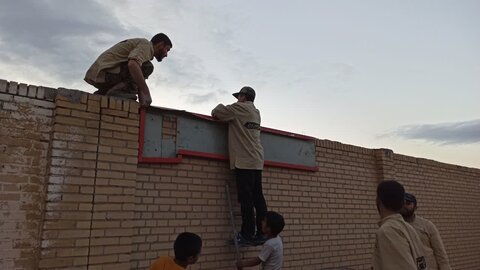 تصاویر| اردوی جهادی مدرسه علمیه سالار شهیدان تبریز در منطقه ورزقان روستای نگارستان