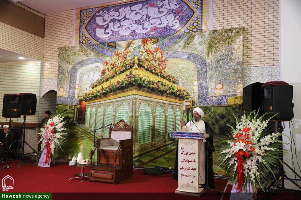 علی(ع) همچون خورشید در کلام پیامبر(ص) می درخشد | سهامداری مردم ایران در گسترش جهانی حوزههای علمیه