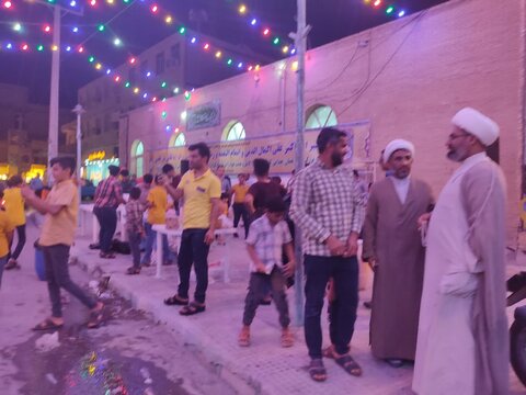تصاویر/ برپایی ایستگاه صلواتی جشن عید غدیر بندر خمیر