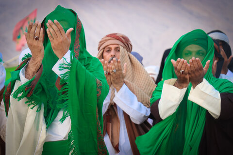 تصاویر/شبیه سازی واقعه غدیر در غرب هرمزگان