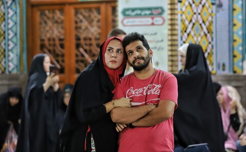 تصاویر/ حال و هوای حرم کریمه اهل بیت (ع)در شب عید غدیر