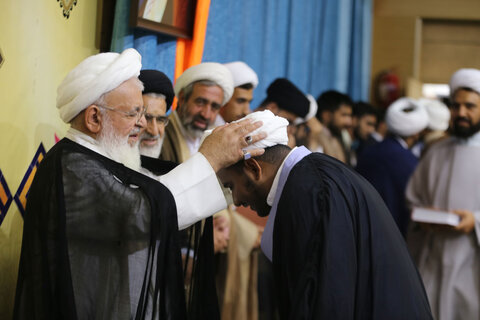 تصاویر | جشن عید غدیر و مراسم عمامه گذاری طلاب یزدی