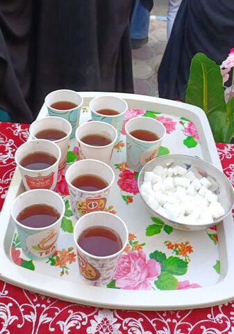 اطعام و برگزاری مسابقه خطبه غدیریه به مناسبت عید غدیر توسط مدرسه علمیه خواهران مهدیه خنداب