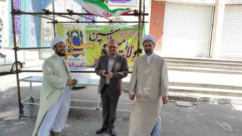 تصاویر/ جشن عیدسعید غدیر خم و ایستگاه صلواتی حوزه علمیه حضرت ولیعصر عج تبریز به همراه موکب پایگاه عباسیه