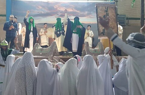 تصاویر/ بازسازی واقعه غدیرخم در شهر حسن‌آباد «یاسوکند»