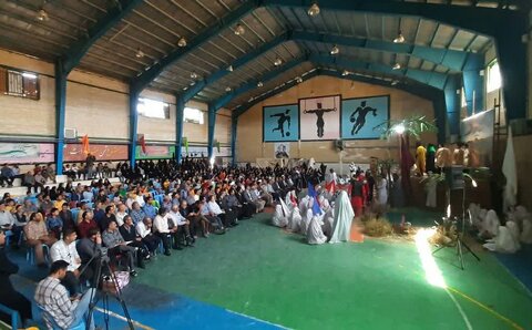 تصاویر/ بازسازی واقعه غدیرخم در شهر حسن‌آباد «یاسوکند»