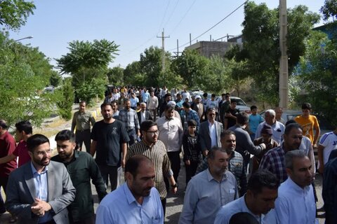 تصاویر/ بازسازی واقعه غدیرخم در شهر حسن‌آباد «یاسوکند»