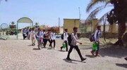 فیلم | اعزام ده کاروان تبلیغی غدیر  مدرسه علمیه صاحب الزمان (عج) شهرستان  به ۱۱۰روستای بشاگرد