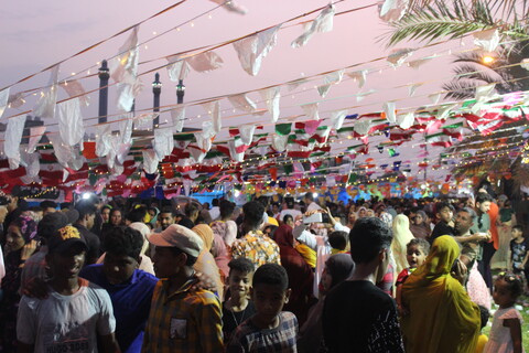 تصاویر/ برپایی ایستگاه صلواتی جشن عید غدیر شهرستان قشم