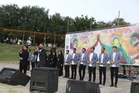 تصاویر/ جشنواره یک کیلومتری غدیر در پارک ائللر باغی شهر ارومیه
