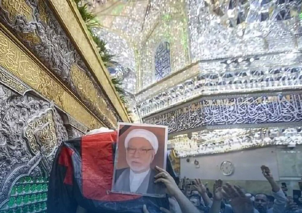 تشييع جثمان الخطيب الشيخ محمد باقر المقدسي تشييع جثمان الخطيب الشيخ محمد باقر المقدسي