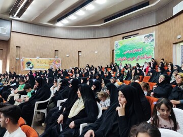 تصاویر/ تجمع بزرگ خانوادگی عفاف و حجاب در چایپاره