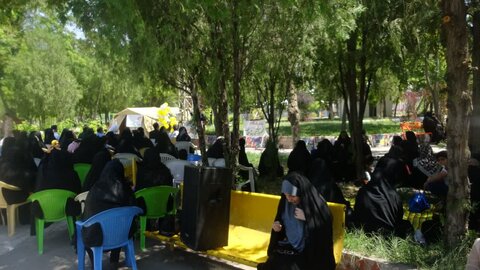 تصاویر/ تجمع بزرگ بانوان فاطمی در هادیشهر