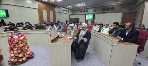 جلسه عفاف وحجاب با حضور مسئیولین دستگاه قضایی وحوزه علمیه قزوین
