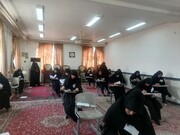 تصاویر/ آزمون ورودی مقطع  سطح ۲ مدارس علمیه خواهران استان یزد
