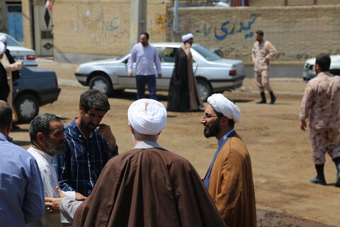 تصاویر / بازدید مسئولان حوزوی از فعالیت های گروه جهادی طلاب استان آذربایجان شرقی در روستای نگارستان