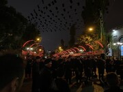 تصاویر/ دسته زنجیر زنی در اولین شب از ماه محرم در  شهرستان سرعین