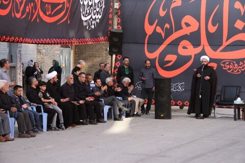 تصاویر/ مراسم اعلان عزای امام حسین در ارومیه