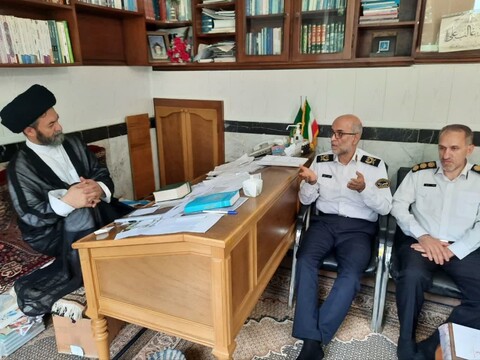 تصاویر/ دیدار رئیس پلیس راه کشور با امام جمعه اردبیل